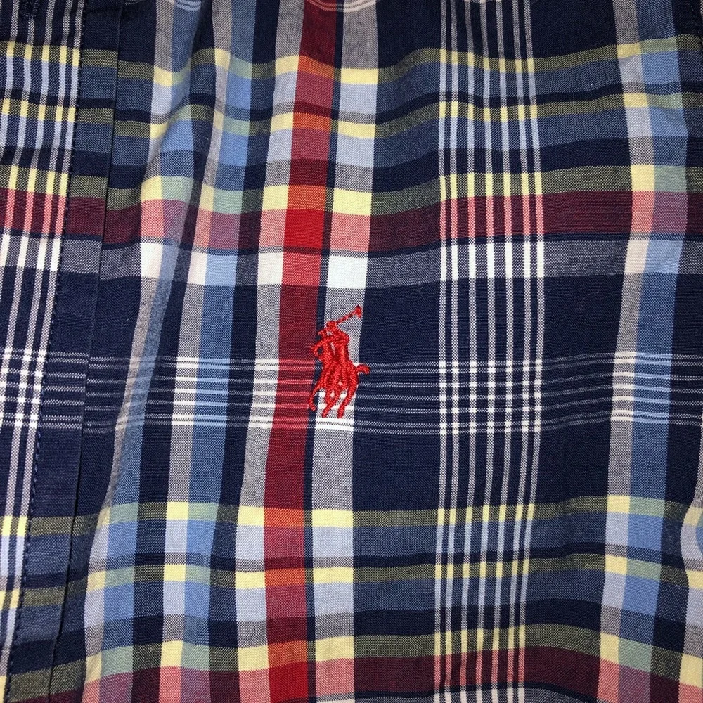 Boys plaid Ralph Lauren short sleeve button up dress shirt, size 6